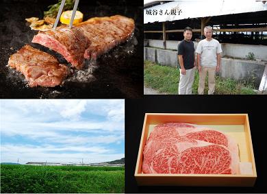 城谷牧場の神戸ビーフ(神戸牛)ステーキ用360g