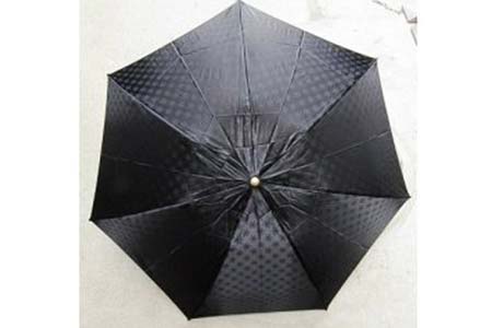 雪華模様の折り畳み傘（サイズ55cm）カラー：ブラック