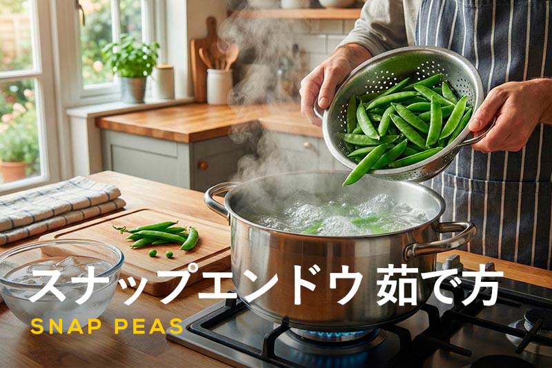 スナップエンドウ　茹で方