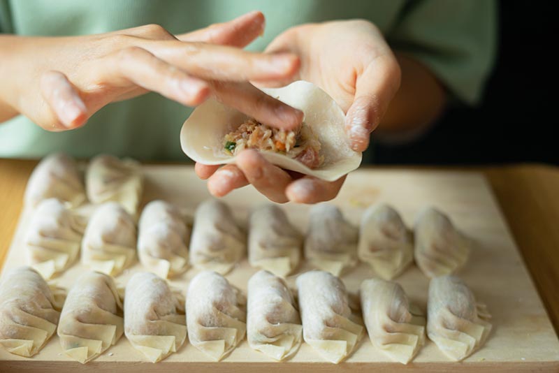 餃子の具を作る手順