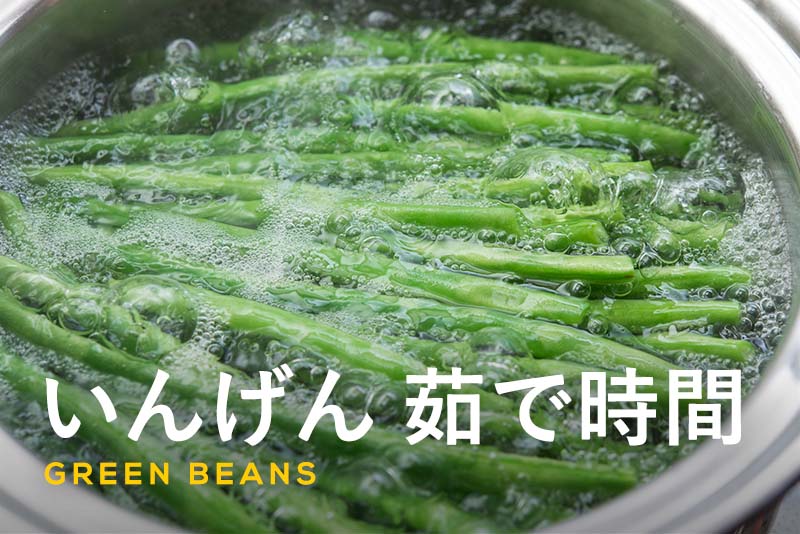 いんげんの茹で時間｜柔らかめやかため・冷凍保存用や離乳食用も解説