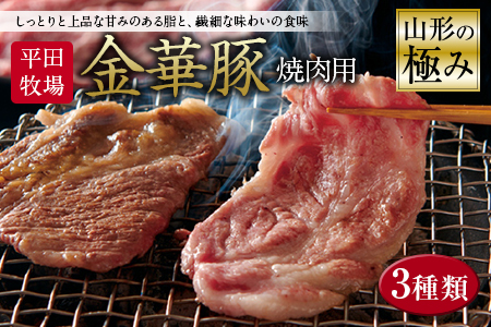 山形の極み 平田牧場 金華豚 焼肉用 F2Y-0387