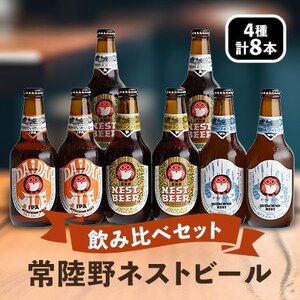 常陸野ネストビール飲み比べ8本セット[DHNB-33]【配送不可地域：離島・沖縄県】【1363570】