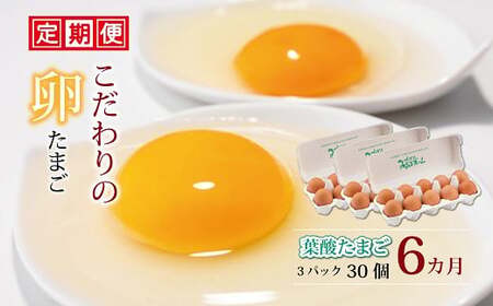 定期便 京都 こだわり卵 葉酸たまご 30個 6ヶ月 ( 卵 たまご 濃い 玉子 セット 玉子焼き 卵焼き 6か月 毎月 定期 6回 お届け 卵かけご飯 ゆで卵 鶏卵 卵黄  葉酸 ビタミン アミノ酸 たんぱく質 ) 