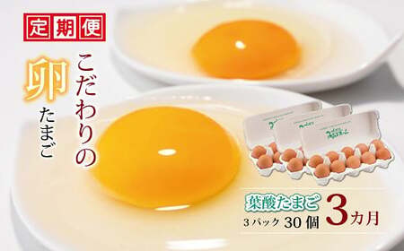 定期便 京都 こだわり卵 葉酸たまご 30個 3ヶ月 ( 卵 たまご 濃い 玉子 セット 玉子焼き 卵焼き 3か月 毎月 定期 3回 お届け 卵かけご飯 ゆで卵 鶏卵 卵黄  葉酸 ビタミン アミノ酸 たんぱく質 ) 