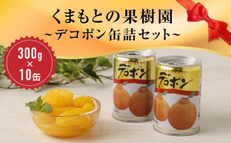 くまもとの果樹園【デコポン缶詰セット】300g×10缶 缶詰