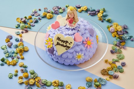 【Le Lis】プリンセスドール（パープル）♪とびっきり可愛い芸術デコレーションケーキ5号（4～6名様分）！もちろん美味しさにも自信！【冷凍でお届け・冷蔵解凍】 // デコレーションケーキ 芸術ケーキ