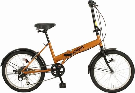 オリタタミ自転車２０インチ　６段変速　ヴェルディア　オレンジ