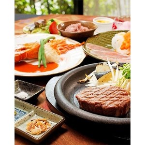 ロブスター料理付き国産牛ヘレステーキフルコース　(4名様分)【1091565】