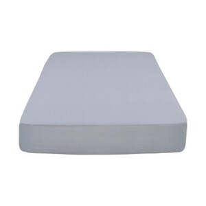【ダブル】45㎝巾　ボックスシーツ（マットレスカバー）　イズミファブリックスやわらか超長綿使用　抗菌防臭加工　カラー:シルバースカイ（IZB45D-SS/AM）