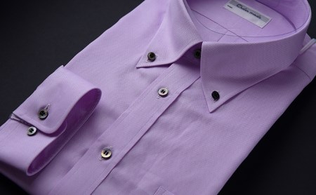 【生地：ロイヤルオックス】オーダーワイシャツ-「オリジナルネーム入り」川西町産貝ボタン使用- 高瀬貝
