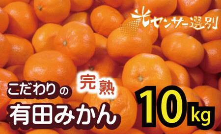 【2024年11月発送予約分】【家庭用】【農家直送】こだわりの有田みかん 約10kg＋300g(傷み補償分)  有機質肥料100% サイズ混合　【11月発送】※北海道・沖縄・離島配送不可【nuk101-1B】