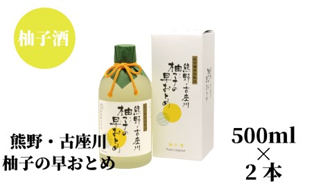 柚子の早乙女（500ml）×2本セット 【nkm015】