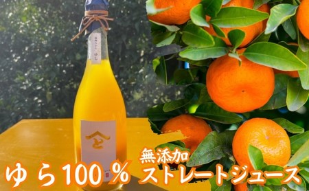 果樹園直送～無添加　ゆら100％ストレートジュース 単品