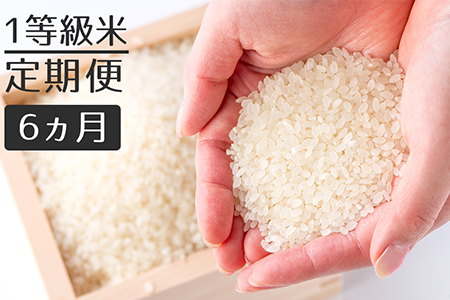 【定期便】1粒からこだわる1等級米 ヒノヒカリ 無洗米(5kg×6回）