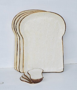 食パンの皿　ラージサイズ　4枚セット+箸置き4個セット【716】_HA0973