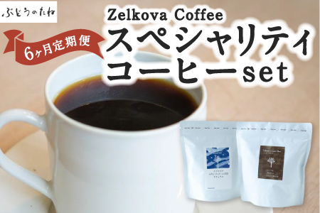 P570-04 【6ヶ月定期便】Zelkova Coffee スペシャルティコーヒーset