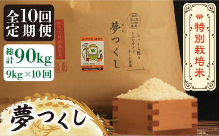 【全10回定期便】【先行予約・令和6年産】特別栽培米 夢つくし 9kg 《築上町》【Nouhan農繁】 米 白米 お米 [ABAU041] お米おすすめ お米定番 お米人気 お米お取り寄せ 美味しいお米 お米料理 お米おススメ お米お気に入り 定番お米 福岡県産米 154000円 