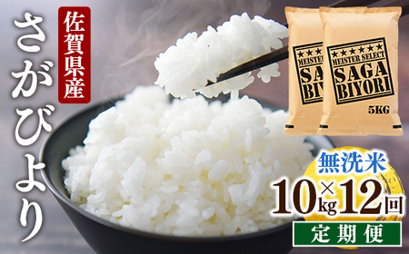 [12回定期便]特A評価！『無洗米さがびより10kg』OB0017