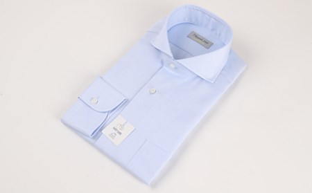 EASY CARE 41(L)-86 青ピンオックスCW HITOYOSHIシャツ