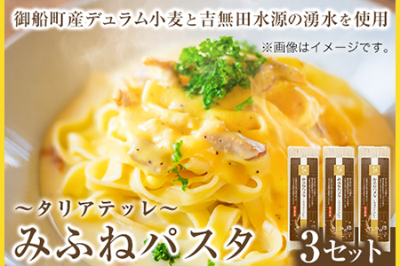 みふねパスタ 180g×3セット 福永幸山堂《30日以内に出荷予定(土日祝除く)》熊本県 御船町 福永幸山堂 パスタ タリアテッレ 送料無料