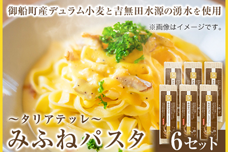 みふねパスタ 180g×6セット 福永幸山堂《30日以内に出荷予定(土日祝除く)》熊本県 御船町 福永幸山堂 パスタ タリアテッレ 送料無料