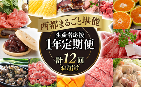 12月31日終了【季節の定期便】西都まるごと堪能セット　1年定期便　令和6年1月発送開始＜15-6＞