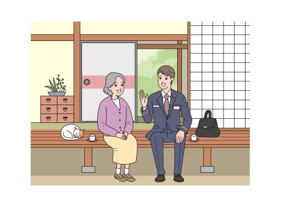 日本郵便　郵便局のみまもりサービス「みまもり訪問サービス」【12ヶ月】_I116-0254