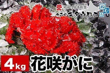 【北海道根室産】花咲がに姿 8～10尾(計4kg) C-25017