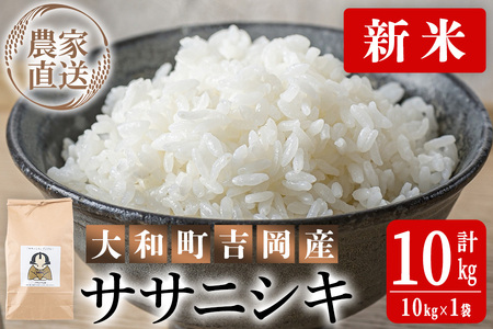 ≪新米予約≫＜令和6年10月から順次発送予定＞お米農家直送！ササニシキ 10kg お米 おこめ 米 コメ 白米 ご飯 ごはん おにぎり 宮城米 ささにしき 新米 令和6年産 お弁当 【お米農家ろくすみファーム】 ta291