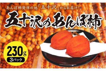 五十沢のあんぽ柿 230g×3パック  F20C-248