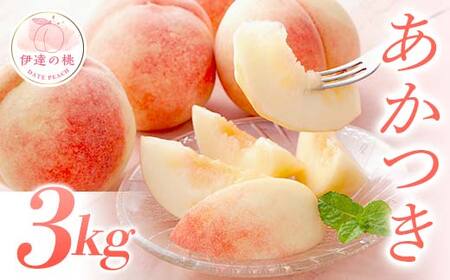 福島の桃 青果店が厳選した桃 あかつき約3kg（7～12玉） 先行予約 フルーツ 果物 もも モモ momo F20C-667