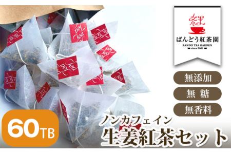 No.049 【60TB】ノンカフェイン生姜紅茶セット  無添加・無糖・無香料