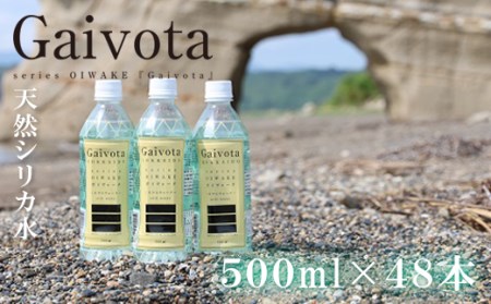 ＜Gaivota　2箱（500ml×24本/箱)＞北のハイグレード食品　北海道乙部町の天然シリカ水