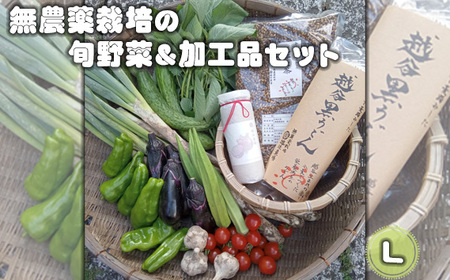 No.056 無農薬栽培の旬野菜＆加工品セット　L