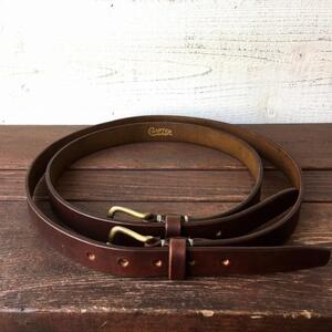 Original leather belt-Brown-Long