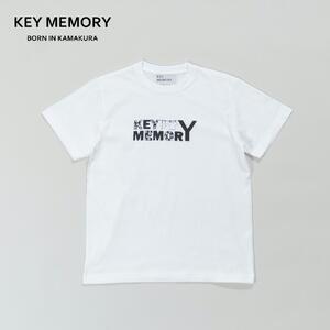 《3》【KEYMEMORY 鎌倉】フラワーロゴTシャツ WHITE