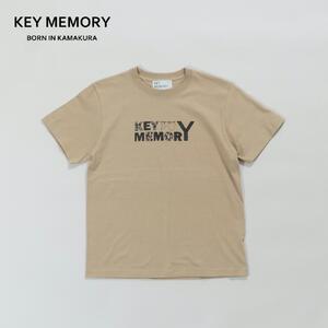 《1》【KEYMEMORY 鎌倉】フラワーロゴTシャツ BEIGE