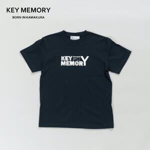 《1》【KEYMEMORY 鎌倉】フラワーロゴTシャツ NAVY