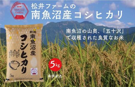 【令和6年産新米予約】【無洗米】南魚沼産コシヒカリ（5kg)