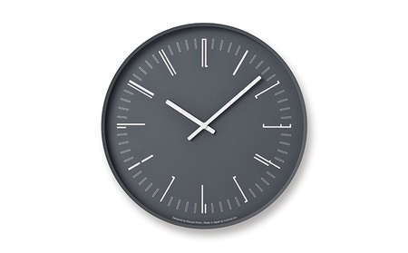 Draw wall clock / ブラック（KK18-13 BK）レムノス Lemnos 時計