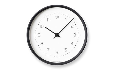 NEUT wall clock / ブラック（KK22-09 BK）