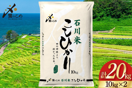 【期間限定発送】 米 令和6年 石川県産 石川米こしひかり【穂立】20kg （10kg ×2袋）[中橋商事 饗のこめ (あえのこめ) 石川県 宝達志水町 38600956] コシヒカリ お米 コメ 白米 精米 おこめ こめ 20キロ ごはん ご飯 国産