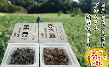 【長野市産】丁寧に作り上げた『黒豆』『赤大豆』から出来た プレミアム納豆セット！！ 国産 ご飯のお供