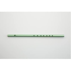洒楽斎「SYARAKUSAI」アルミ製横笛(緑　つやあり)【1430973】