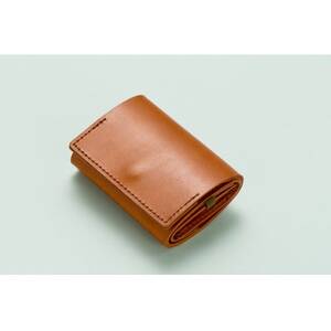 colmのコンパクト財布 キャメル「カードが見やすく取り出しやすい小さな財布」【1404345】
