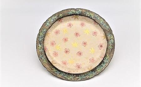 京都 伝統 工芸品 雲錦（うんきん）の皿