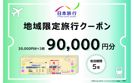 日本旅行　地域限定旅行クーポン【90,000円分】