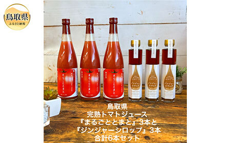 C24-099 鳥取県日南町のトマトジュースとジンジャーシロップセット