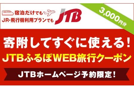 【長崎県】JTBふるぽWEB旅行クーポン（3,000円分）